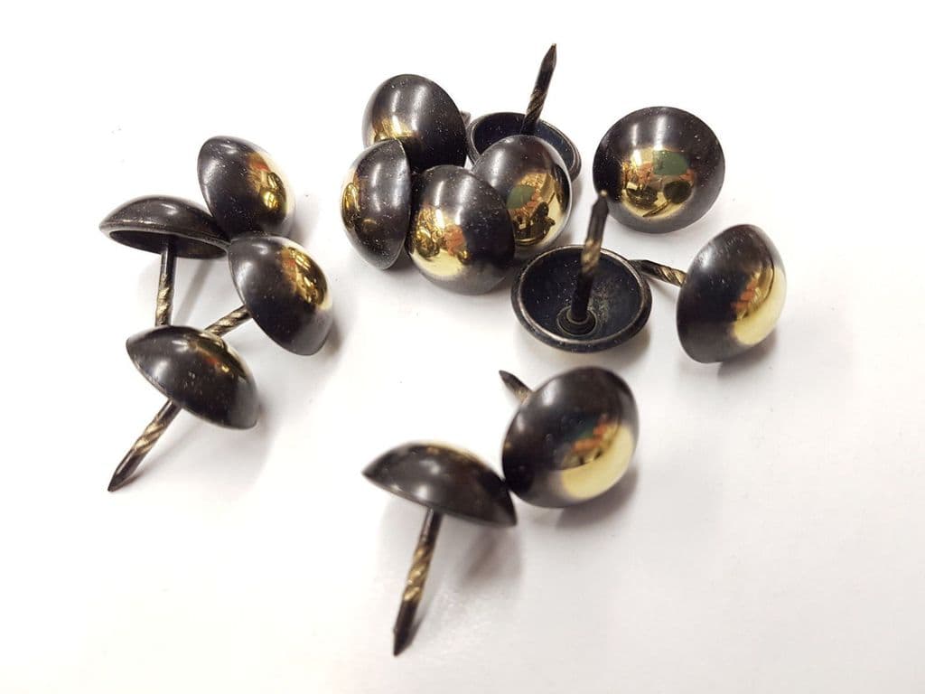250 Bronze Renaissance 16mm upholstery nails large tacks Heico